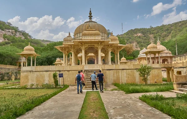 Jaipur India 2023 Una Hermosa Vista Gatore Chhatriyan —  Fotos de Stock