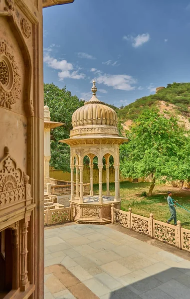 Jaipur India 2023 Una Hermosa Vista Gatore Chhatriyan —  Fotos de Stock