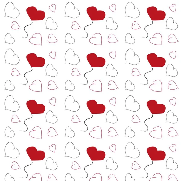 Lovely romantic vector pattern love illustration