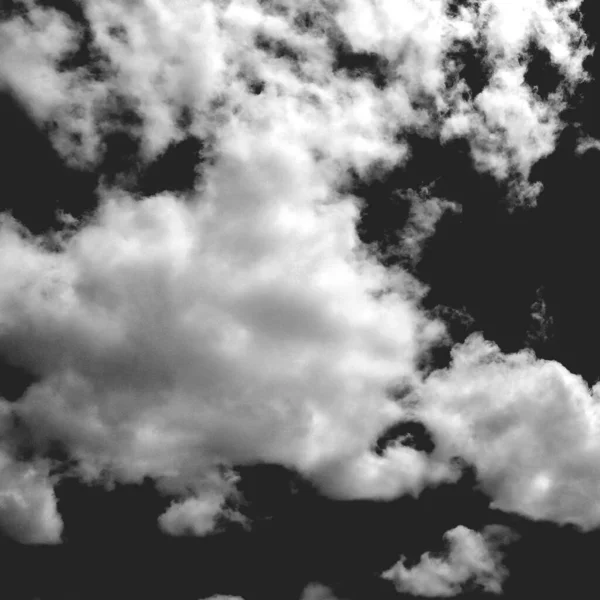Černé Bílé Mraky Pozadí Oblohy — Stock fotografie