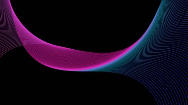 Renkli çizgiler ve çizgilerle soyut arkaplan