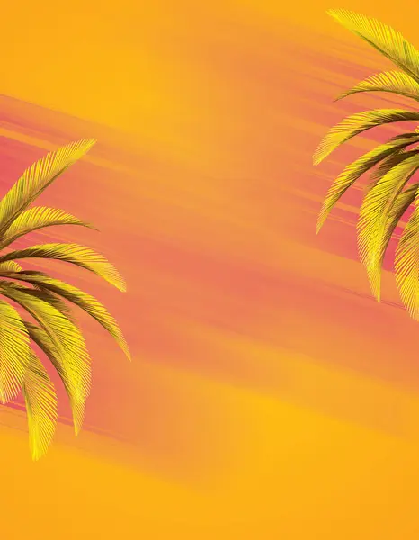 palm trees on a bright background, simple illustration for your design
