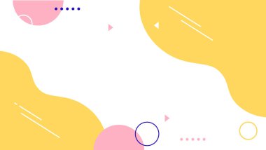 soyut memphis geometrik arkaplan, dinamik şekiller, modern grafik elementler