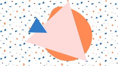 soyut renkli geometrik arkaplan tasarımı, kapak sunumu için şablon, poster, el ilanı, rapor, broşür, poster, el ilanı, memphis