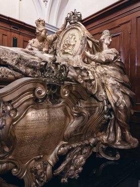 Berlin, Almanya - 24 Mart 2019: Almanya 'nın en önemli hanedan mezarının içi