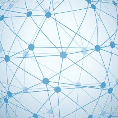 soyut çokgen ağ mavi bağlantı basit arkaplan