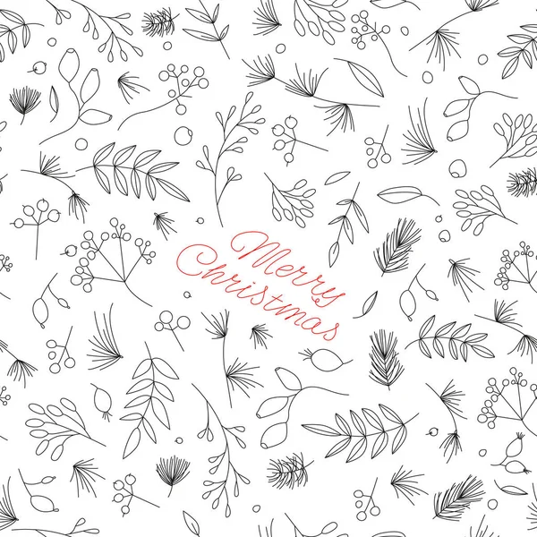 Motif Floral Sans Couture Pour Noël Célébration Nouvel Texture Papier — Image vectorielle