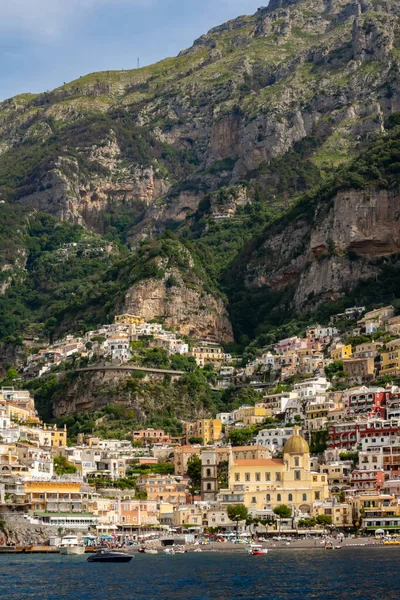 Vesnice Positano Pobřeží Amalfi Provincie Salerno Kampánie Itálie — Stock fotografie
