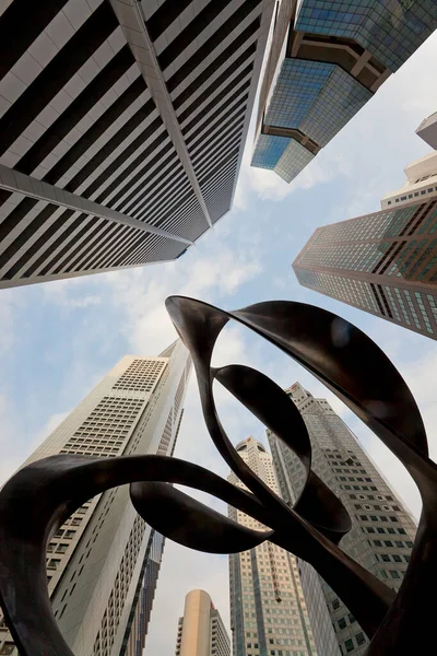 Singapore Zakendistrict Singapore Zuidoost Azië Stockafbeelding