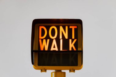 Yürüme tabelası, Manhattan, New York, ABD.