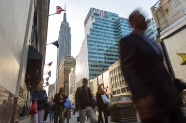 Manhattan, New York, ABD, Amerika 'da iş gezileri ve müşteriler.