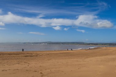 Exmouth beach in East Devon, United Kingdom clipart