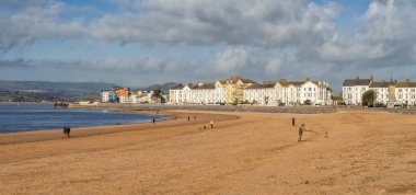 Exmouth beach in East Devon, United Kingdom clipart