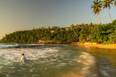 Mirissa plajı, Mirissa, Güney sahili, Sri Lanka