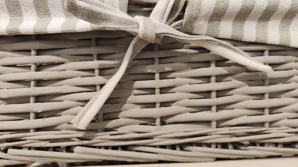 Texture of basket surface. Pattern background. Wooden Vine Wicker straw Basket. handcraft weave texture natural wicker, texture basket, Natural rattan. Detail of curved basket weave surface