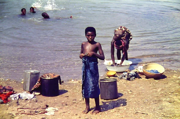 Enfants Jouant Dans Volta Noire Ghana Vers 1959 — Photo