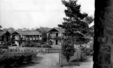 The old North German Mission House in Amedzofe, Ghana c.1958