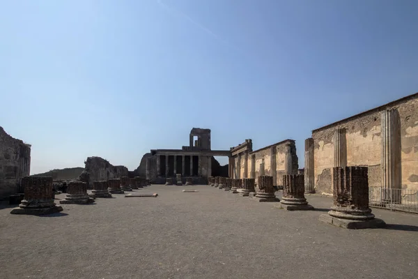 stock image The ruins of the Roman city of Pompeii near Naples, Italy