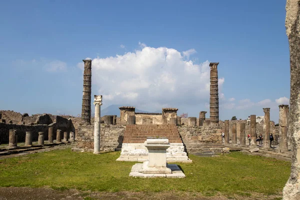 stock image The ruins of the Roman city of Pompeii near Naples, Italy