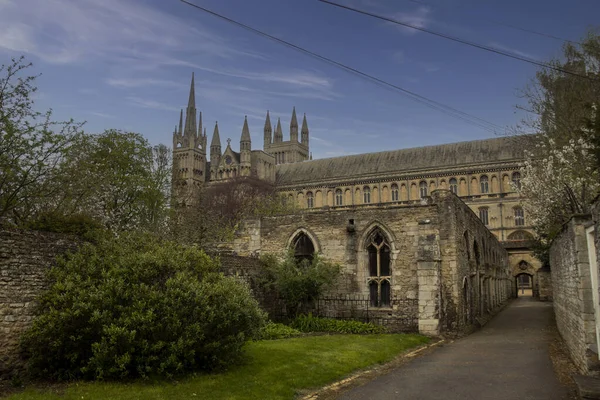 Cathedral Church Peter Paul Andrew Peterborough Cambridgeshire — Stock fotografie