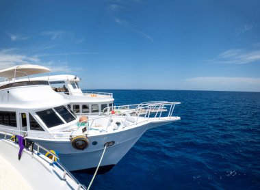 Sharm el Sheikh, Mısır 'daki Tapınak dalış sahasına demirli dalış botları