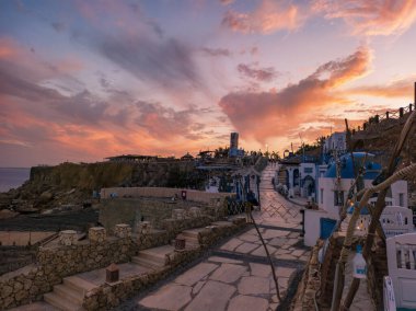 Hadaba, Sharm el Sheikh, Mısır 'daki kayalıklarda kafeler ve restoranlar