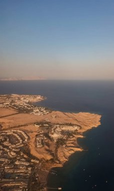 Sharm el Sheikh, Mısır yakınlarındaki kıyı manzarası