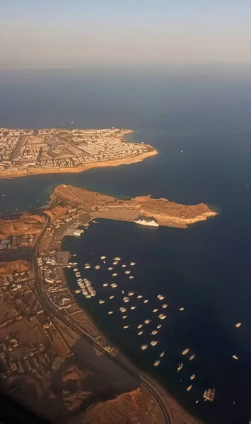 Een Luchtfoto Van Travco Marina Sharm Sheikh Egypte — Stockfoto