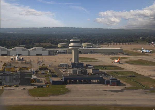 Letecký Pohled Letiště Gatwick Sussexu Velká Británie — Stock fotografie
