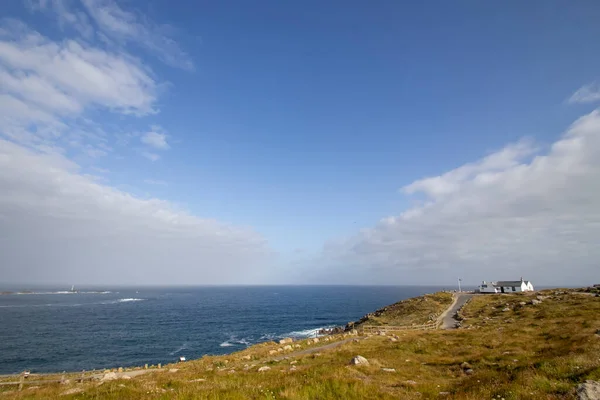 Den Oländiga Kustlinjen Vid Lands End Cornwall Storbritannien — Stockfoto