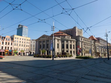Polonya, Katowice 'deki Pazar Meydanı' ndaki Silezya Tiyatrosu.