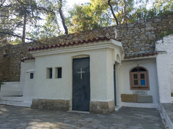 stock image A small church in a park near the Acropolis in Athens, Greece