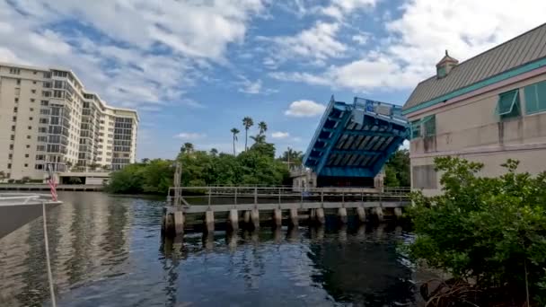 Video Atlantic Avenue Bridge Delray Beach Florida Usa — Stock video