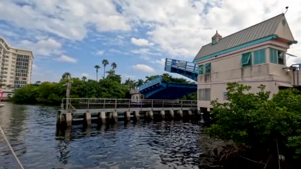 Video Von Der Brücke Der Atlantic Avenue Delray Beach Florida — Stockvideo