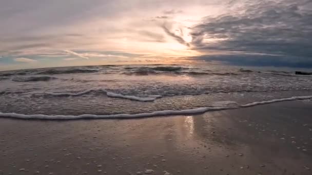 Footage Sunset Madeira Beach Petersburg Florida Usa — Stock Video