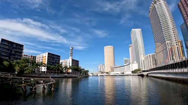 Video High Rise Buildings Downtown Tampa Florida Usa — Stock Video