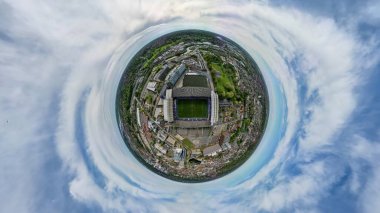 Ipswich Town Futbol Kulübü 'nün Suffolk, İngiltere' de bulunan Portman Yolu 'nun küçük bir gezegen manzarası.
