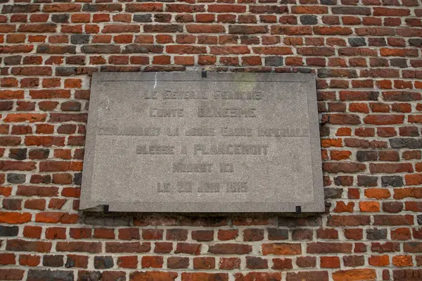 stock image The old Roy dEspagne Inn, now a private residence in Genappe, Belgium