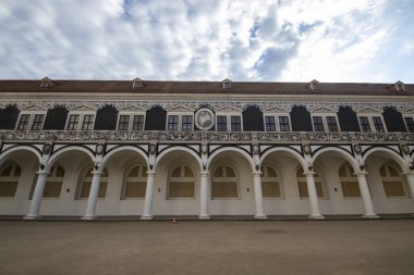 The Stallhof (Stall Courtyard) is part of the Royal Palace in Dresden, Saxony, Germany clipart