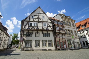 Old half timber buildings in the old town of Soest, North Rhine-Westphalia, Germany clipart