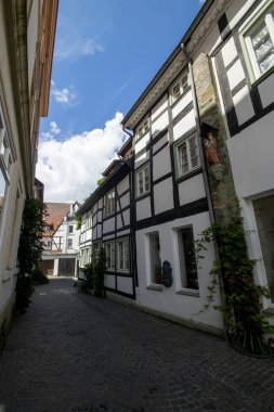 Old half timber buildings in the old town of Soest, North Rhine-Westphalia, Germany clipart