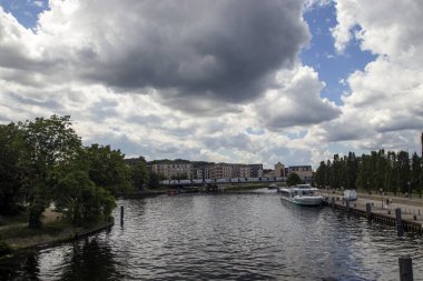 Potsdam 'daki Havel Nehri, Brandenburg, Almanya