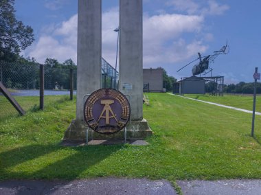 The former border crossing between East and West Germany in Teistungen, Thuringia, Germany clipart