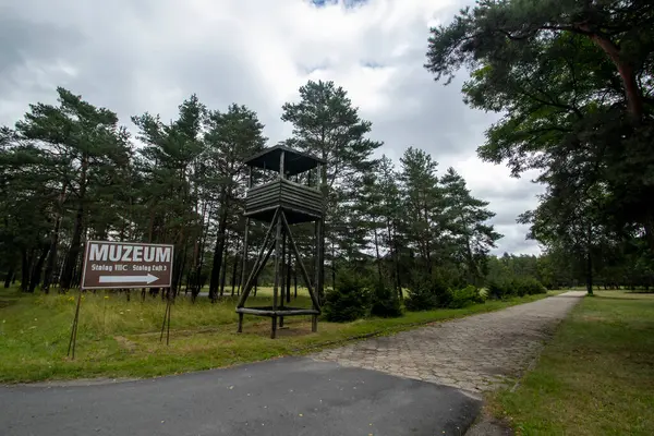 stock image The former POW camp museum, Stalag Luft III, in Zagan, Lubusz, Poland