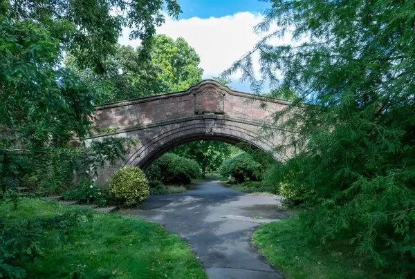 stock image Dell Bridge in Port Sunlight, Birkenhead, Wirral, UK