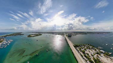 An aerial view of Riviera Beach in Florida, USA clipart