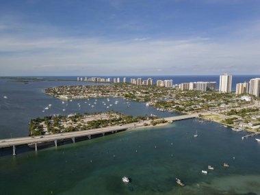 Florida, ABD 'deki Riviera Sahili' nin havadan görüntüsü.