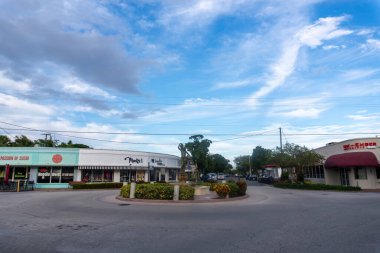 Florida, ABD 'deki Stuart şehir merkezinin sokakları.