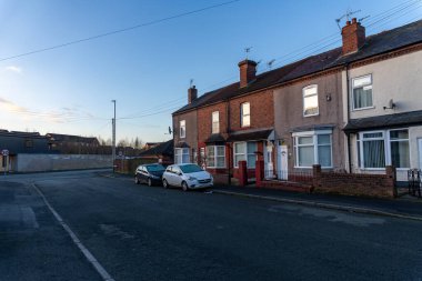 Warrington, Cheshire, İngiltere 'deki Wellfield Caddesi.