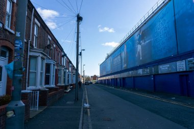 Goodison Park, home of Everton Football Club in Liverpool, UK clipart